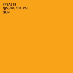 #F8A318 - Sun Color Image