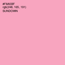 #F8A5BF - Sundown Color Image