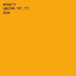 #F8A711 - Sun Color Image