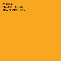 #F8A721 - Sea Buckthorn Color Image