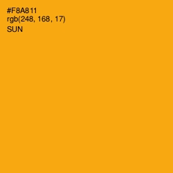 #F8A811 - Sun Color Image