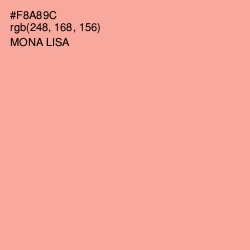 #F8A89C - Mona Lisa Color Image