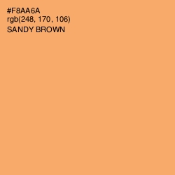 #F8AA6A - Sandy brown Color Image