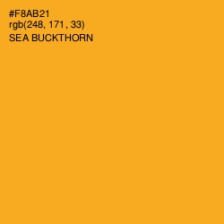 #F8AB21 - Sea Buckthorn Color Image
