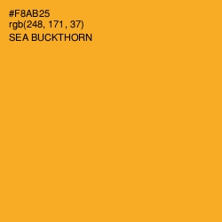 #F8AB25 - Sea Buckthorn Color Image