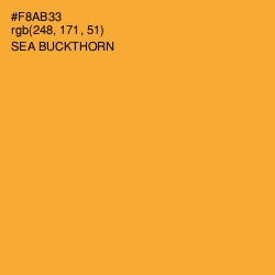 #F8AB33 - Sea Buckthorn Color Image