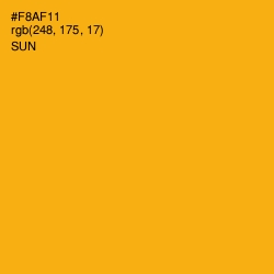 #F8AF11 - Sun Color Image