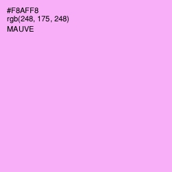 #F8AFF8 - Mauve Color Image