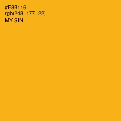 #F8B116 - My Sin Color Image