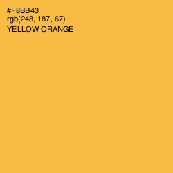 #F8BB43 - Yellow Orange Color Image