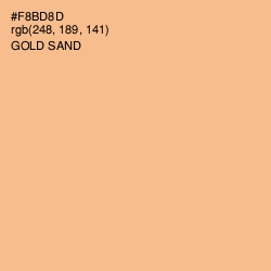 #F8BD8D - Gold Sand Color Image