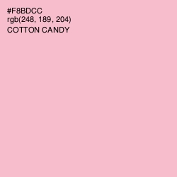 #F8BDCC - Cotton Candy Color Image
