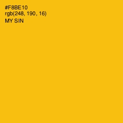 #F8BE10 - My Sin Color Image