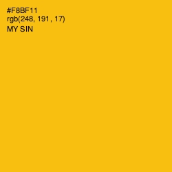 #F8BF11 - My Sin Color Image