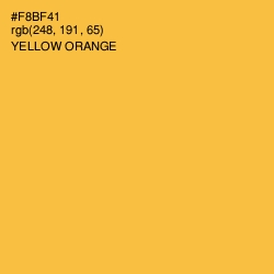 #F8BF41 - Yellow Orange Color Image