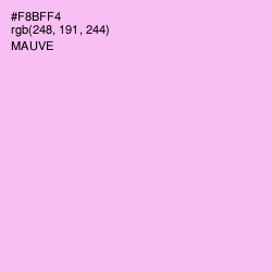 #F8BFF4 - Mauve Color Image