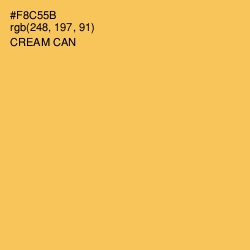 #F8C55B - Cream Can Color Image