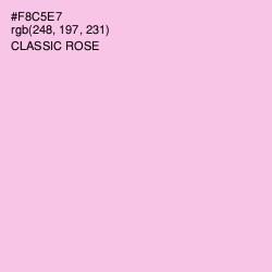 #F8C5E7 - Classic Rose Color Image