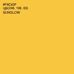 #F8C63F - Sunglow Color Image