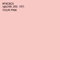 #F8C8C5 - Your Pink Color Image
