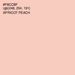 #F8CCBF - Apricot Peach Color Image