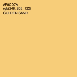 #F8CD7A - Golden Sand Color Image