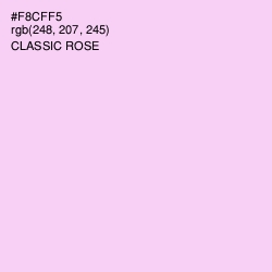 #F8CFF5 - Classic Rose Color Image