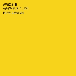 #F8D31B - Ripe Lemon Color Image