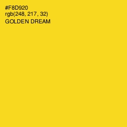 #F8D920 - Golden Dream Color Image