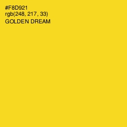 #F8D921 - Golden Dream Color Image