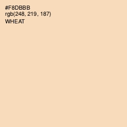 #F8DBBB - Wheat Color Image