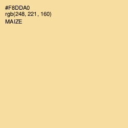 #F8DDA0 - Maize Color Image