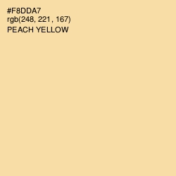 #F8DDA7 - Peach Yellow Color Image