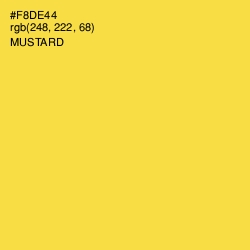 #F8DE44 - Mustard Color Image