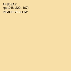 #F8DEA7 - Peach Yellow Color Image