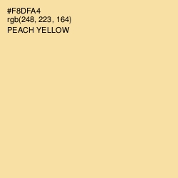 #F8DFA4 - Peach Yellow Color Image