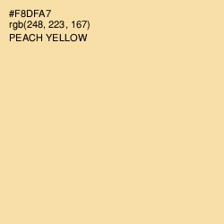 #F8DFA7 - Peach Yellow Color Image