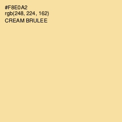 #F8E0A2 - Cream Brulee Color Image