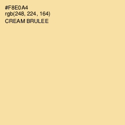 #F8E0A4 - Cream Brulee Color Image