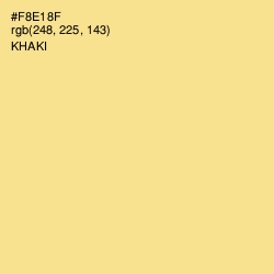 #F8E18F - Khaki Color Image