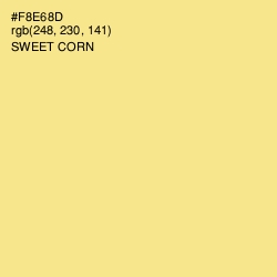 #F8E68D - Sweet Corn Color Image