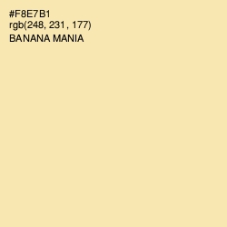 #F8E7B1 - Banana Mania Color Image