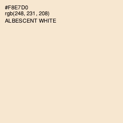 #F8E7D0 - Albescent White Color Image