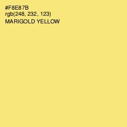 #F8E87B - Marigold Yellow Color Image