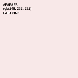 #F8E8E8 - Fair Pink Color Image