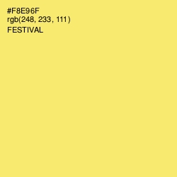 #F8E96F - Festival Color Image