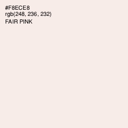 #F8ECE8 - Fair Pink Color Image