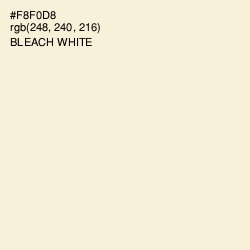 #F8F0D8 - Bleach White Color Image
