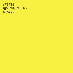 #F8F141 - Gorse Color Image