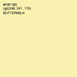 #F8F1B0 - Buttermilk Color Image